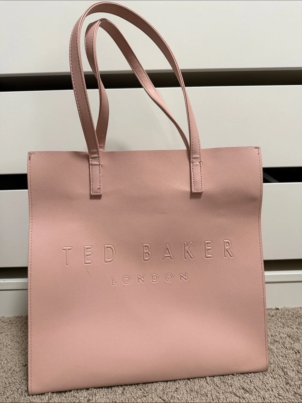 Ted Baker Blush Pink Logo Tote - Picture 3 of 4